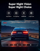 REDTIGER Dash Cam Front Rear, 4K/2.5K Full HD Dash Camera for Cars, Free 32GB Card, Built-in Wi-Fi GPS, 3.16” IPS Screen, Night Vision, 170°Wide Angle, WDR, 24H Parking Mode